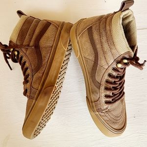 Vans HiTop Sk8-Hi Mte Leather Brown Herringbone